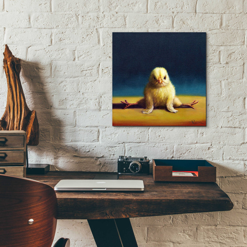 «Yoga Chick Front Split» par Lucia Heffernan, H 12 po x l 12 po x P 0,13 po