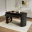 Bureau de rangement moderne avec de grandes tablettes et tiroirs, pour des espaces de travail organisés et élégants-121068394