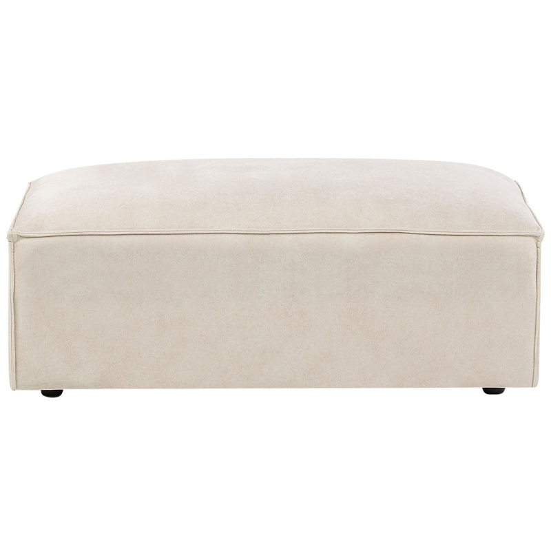 Bradeord 52cm Wide Rectangle Standard Ottoman, Beige Velvet