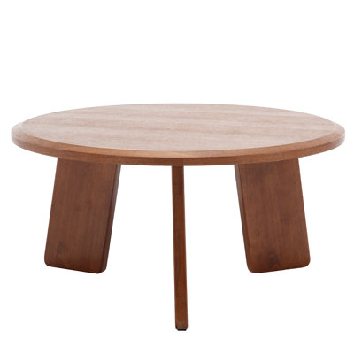 Mid Century Modern Coffee Table Wood Living Room Table Cute Round Coffee Table Center Table Side Table For Living Room Office Reception Room by Ivy Bronx