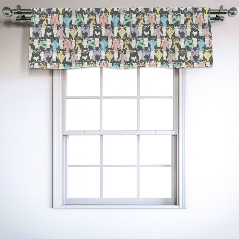 Sateen Ruffled Window Valance