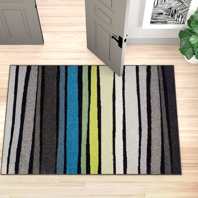 Aloke Wool Striped Indoor Rug, Rectangle 8'x10'