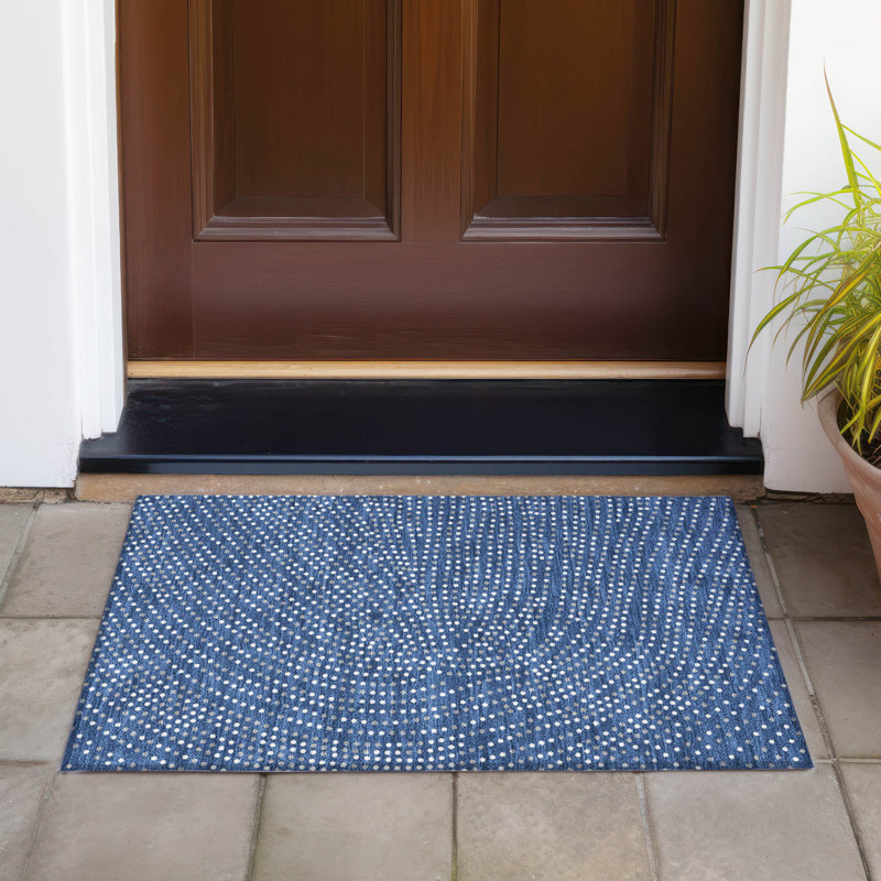  Tapis taupe intérieur / extérieur lavable à la machine Chayden ACN1021, Rectangle 1 pi 8 po x 2 pi 6 po