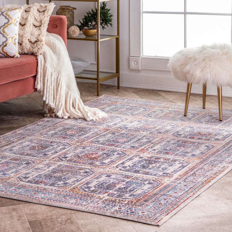 Rippy Geometric Indoor Rug, Rectangle 5'3" x 7'7"