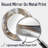 Gulshen Grey Gold Captivating Liquid Ink - Marble Unique Wall Mirror Decor, Modern Large Round Mirror, Printed Metal Art-233783943