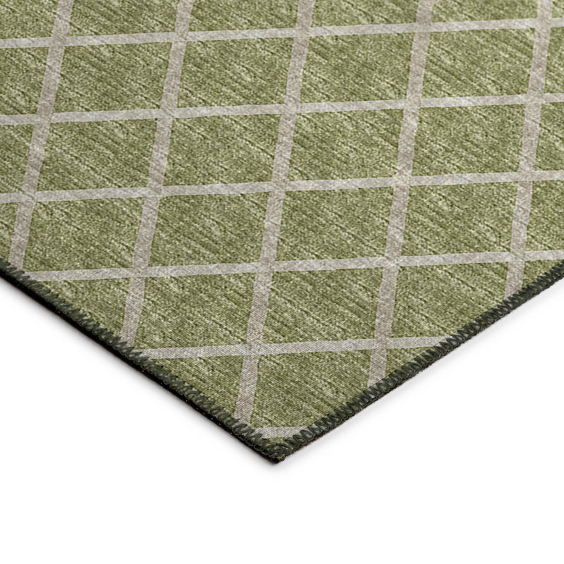 Loreen Washable Geometric Indoor / Outdoor Rug, Rectangle 9' x 12'