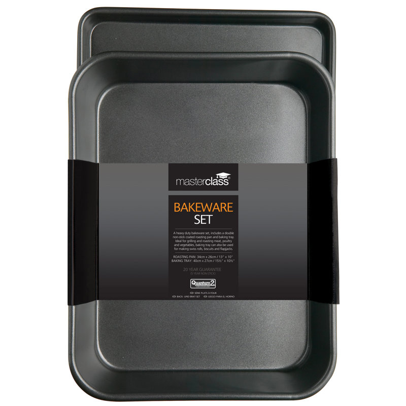 MasterClass Twin Pack - Non-Stick Roasting Pan and Oven Tray
