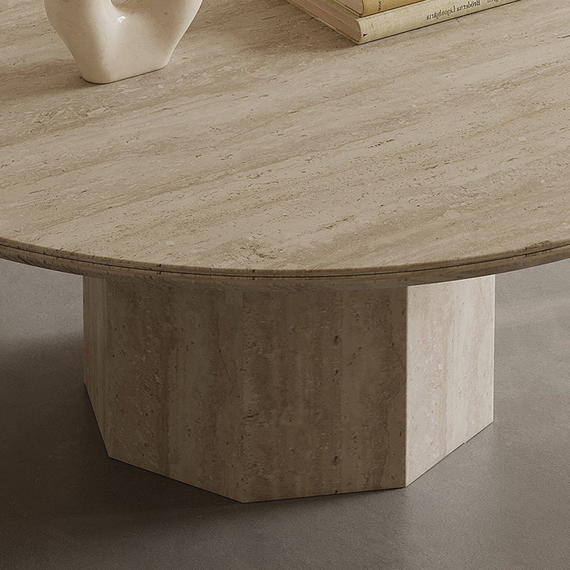 Table basse Wabi-sabi, H 13,77 po x L 31,49 po x l 31,49 po