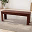 Ensemble de table de salle à manger 4 pièces, table rectangulaire 63 "avec banc et 2 chaises pour coin-repas, meubles de salle à manger