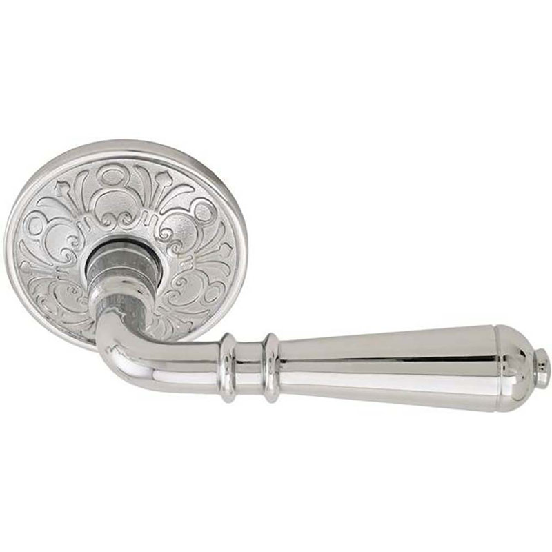 Turino Door Lever, Satin Nickel, Right, Privacy (Bed & Bath)