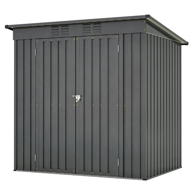 6ftx4ft Outdoor Storage Shed With Double Hinged Door -  Yesurprise, PHO_165AFQRY-HJF