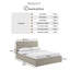 Haiden Upholstered Ottoman Bed Frame - Deep Button Tufted Headboard Design  -1396322454-1396322448