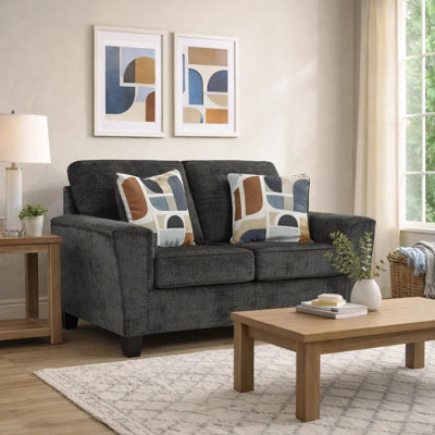 Causeuse Erin, 2 coussins décoratifs, polyester 61 pouces