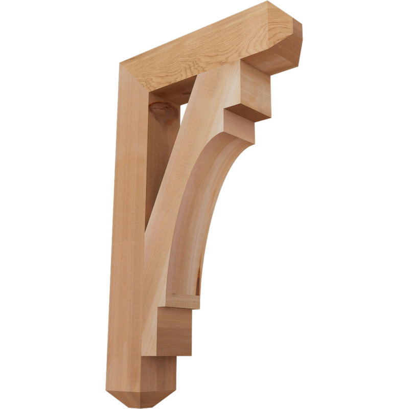 Support Merced Craftsman, Cèdre rouge de l'Ouest (lisse), 30"H x 6"W x 18"D