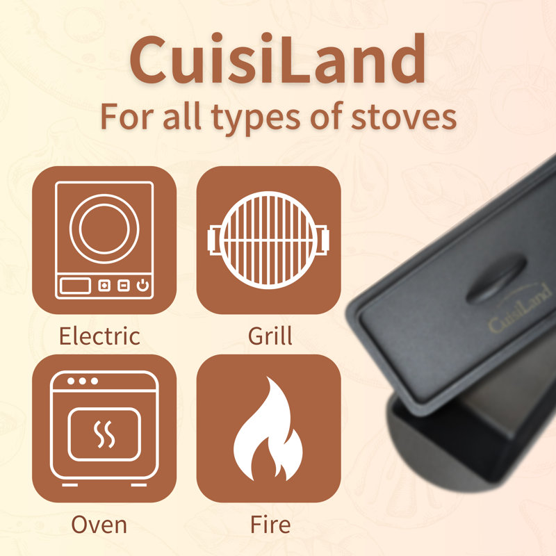 Cuisiland 5'' x 14'' Cast Iron Loaf Pan