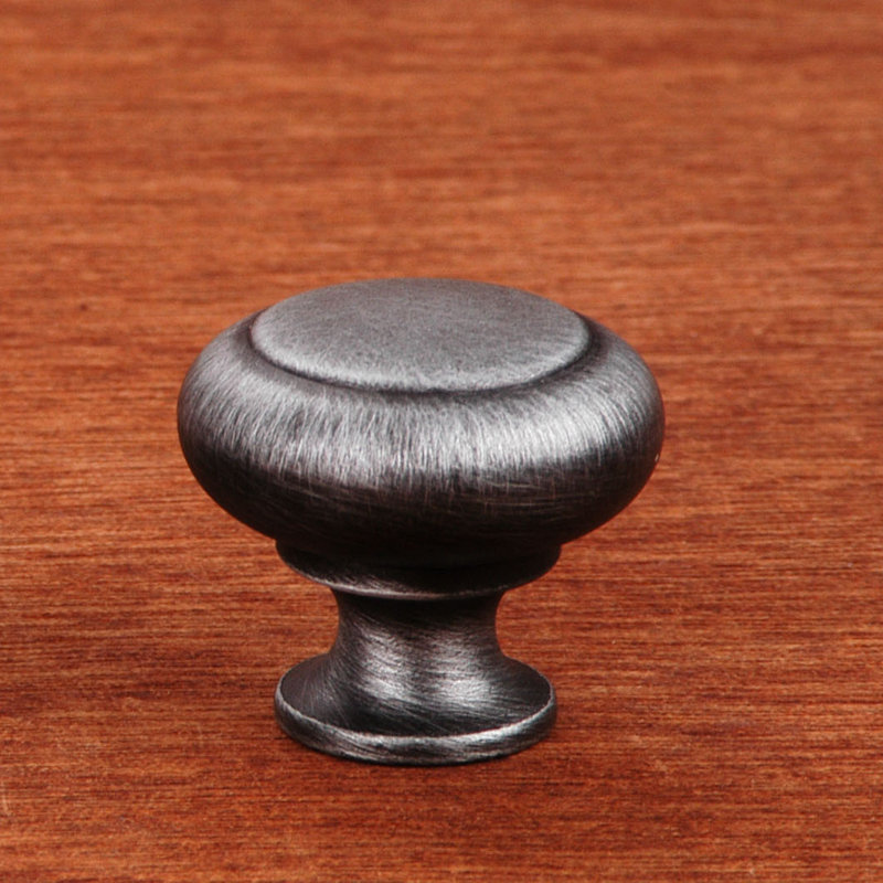 CK Series 1 1/4" Diameter Mushroom Knob, Distressed Nickel