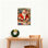 Père Noël atelier, art mural sur toile