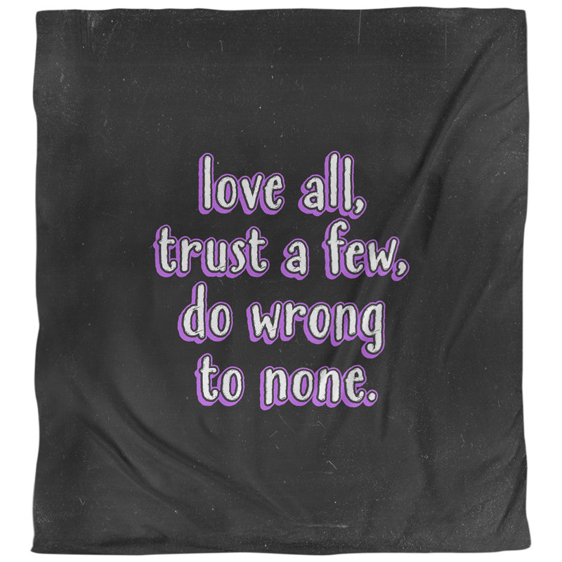 Housse de couette réversible simple Quotes Do No Wrong, Housse de couette pour très grand lit, Mauve