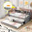 Wood Daybed with 2 Trundles, 3 Storage Cubbies-85450045
