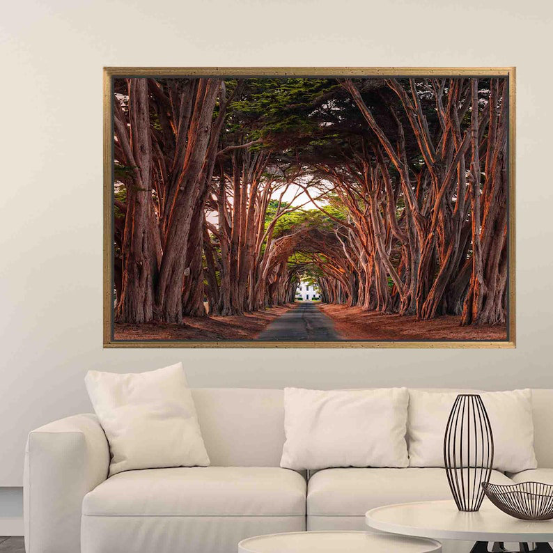 Print on Canvas, 70 cm H x 100 cm W, Gold Floater Framed