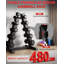 Support vertical à 5 niveaux pour haltères - rangement en acier robuste pour gymnase à domicile, support noir peu encombrant