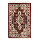 Tabriz Wool Oriental Area Rug in Buccaneer/Ivory/Gray