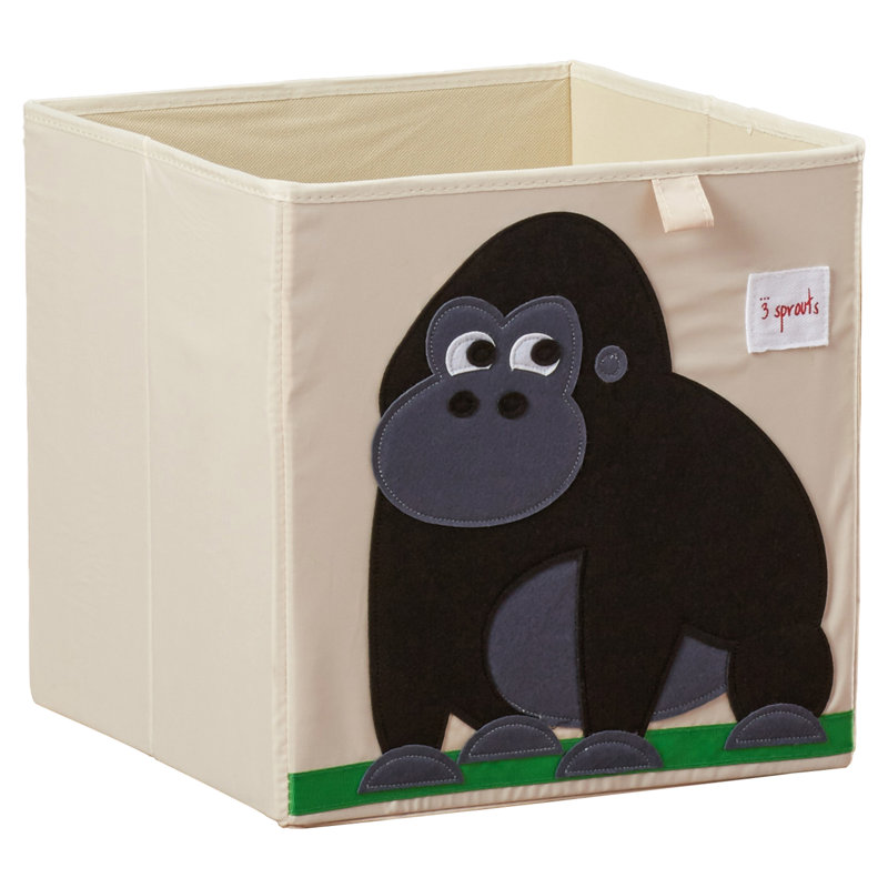 3 Sprouts - Toy Storage Cube for Baby and Kids - Gorilla