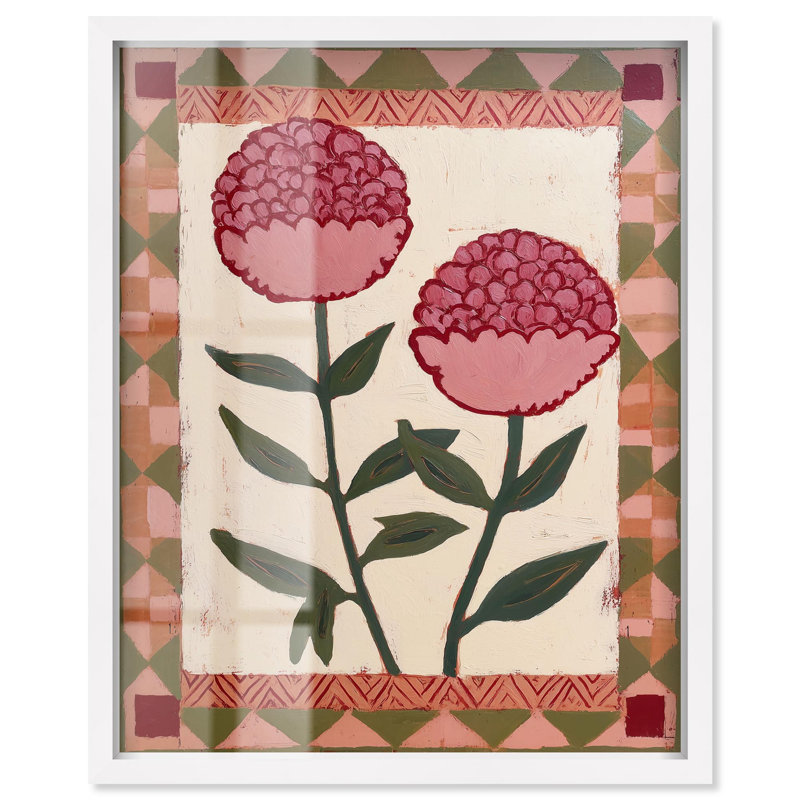 Décoration murale Rustic Bloom III Shadowbox par Art Remedy, cadre blanc, 20 x 24, H 25 po x l 21 po, Cadre blanc
