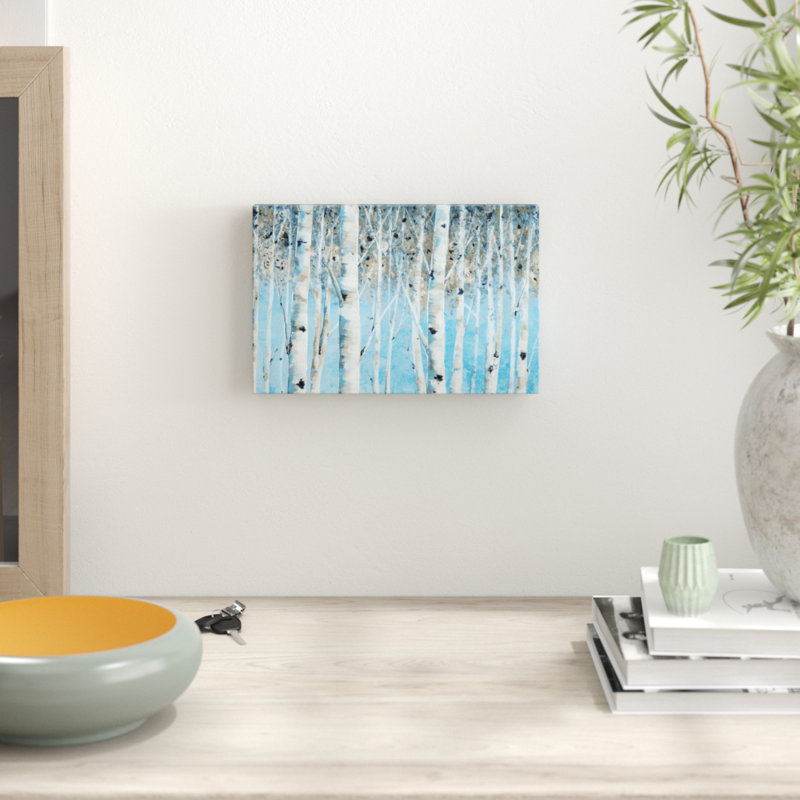 Winter Twigs 1 Piece Wrapped Canvas Painting, 25cm H x 38cm W