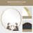 Elegant Aluminum Round Wave Mirror For Bathroom,Bedroom-1523389389-1523389376