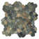 Nile Green/Grey Random Sized Natural Stone Mosaic Tile – 12" x 12", Mesh Backed – 1 sq. ft.