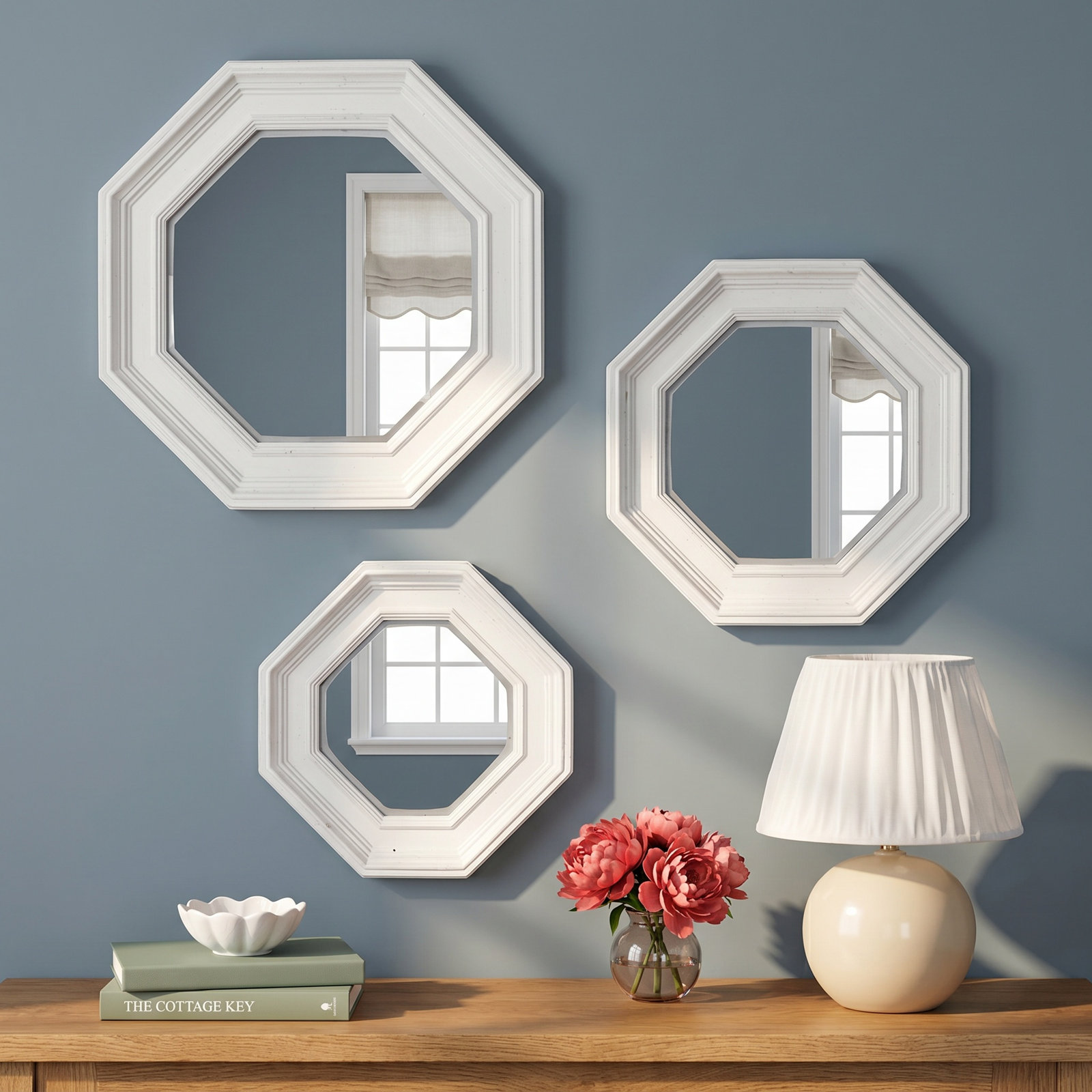 10" Octagon Wall Mirror