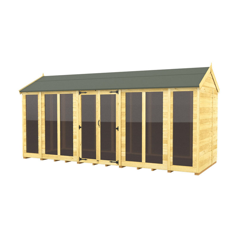 Apex Summer House (Full Height Window), 8ft x 16ft