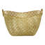Panier de rangement avec poignées tissées en métal doré Arwand 17 po x 13 po x 11 po
