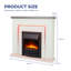 Castleton Fires & Fireplaces 110cm W Electric Fireplace with 6824.28 BTU-102762067