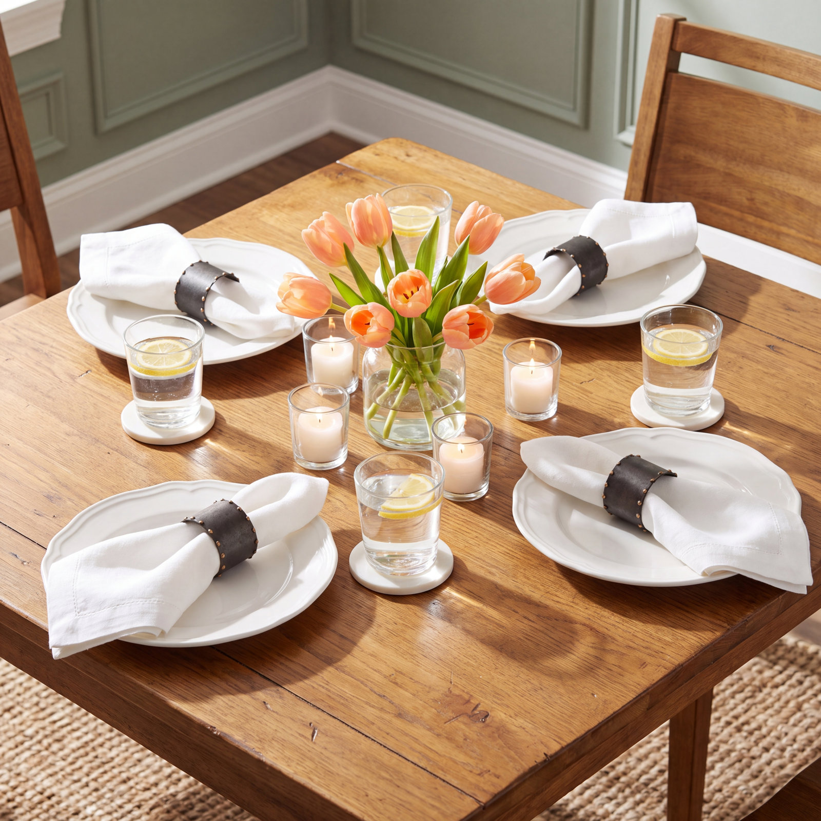 Washburn Iron Napkin Ring, Graphite