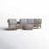 Ensemble de conversation modulaire avec coussins 4 pièces Chaoncie
