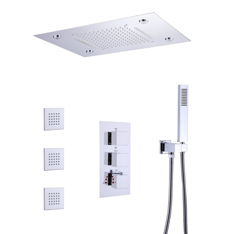 All-In-One Kit with Rough in-Valve, Chrome