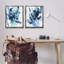 «Abstract Blue Splash», ensemble de 2 toiles flottantes encadrées par June Erica Vess-778221636-778221635