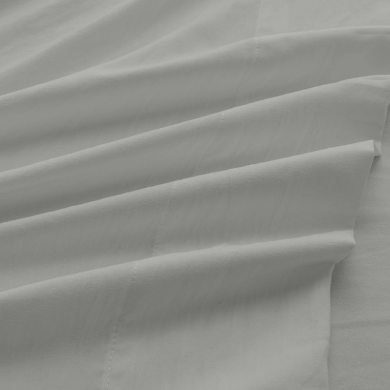 Queen Dark Grey Microfiber 6-Piece Sheet Set