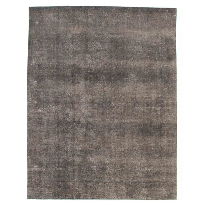 Tapis unique gris de 9 pi 4 po x 12 pi 1 po