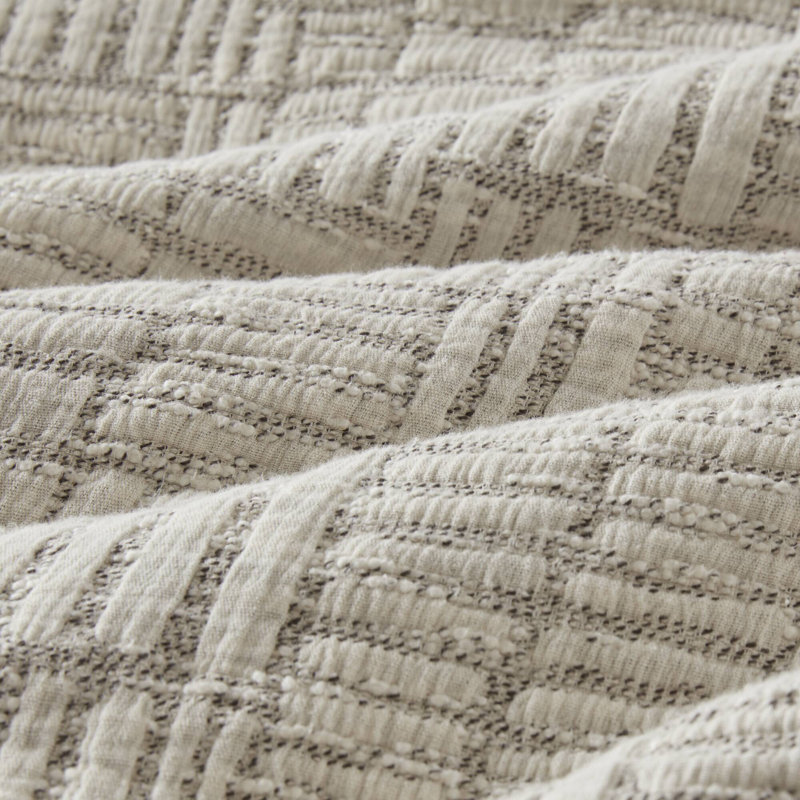 Harper Oversized Cotton Matelasse Comforter Set, King / Cal King Comforter + 2 King Shams