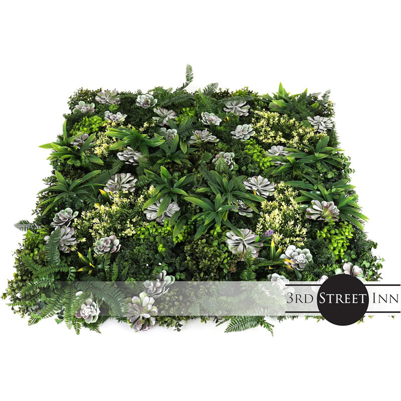 Rainforest Foliage Greenery UV-protected for Outdoor Decor. 20"x20" panels (Set of 4)