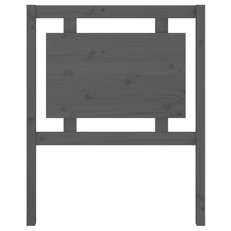 Schiavo Solid Wood Headboard, 80.5 x 100 cm, Grey