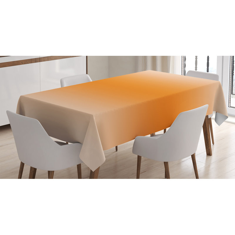 Ombre Tablecloth, Light Orange, 90" L x 60" W