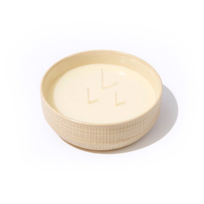 Plant / Floral Scented Tumbler Candle with Ceramic Holder
