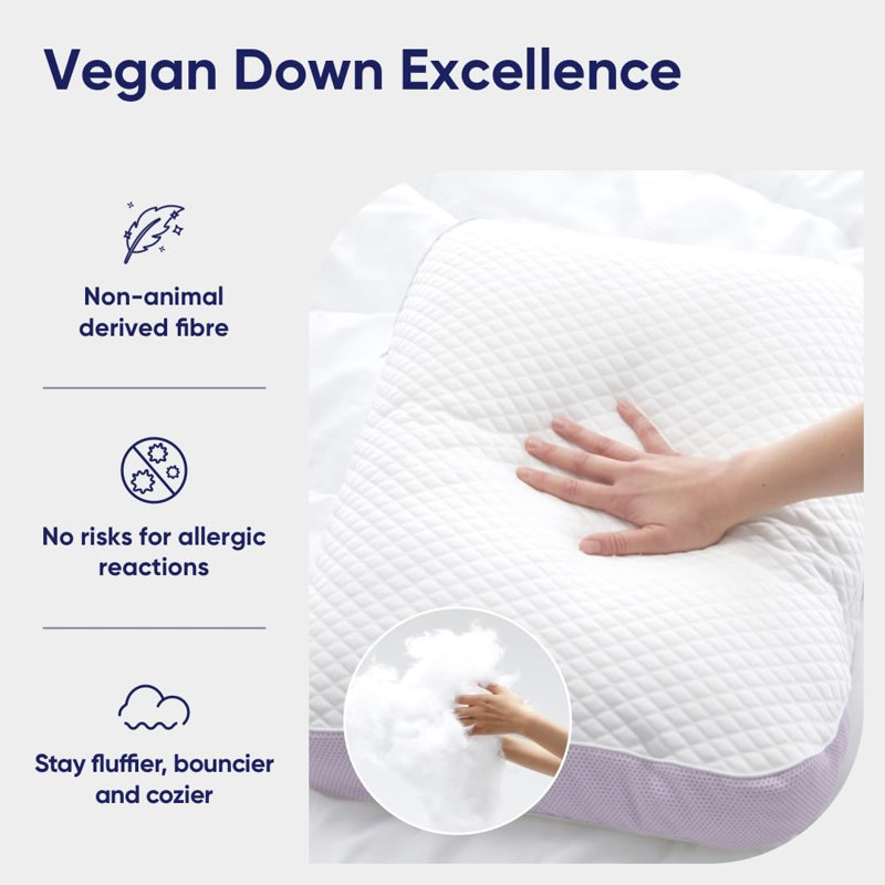 Vesta Cooling Vegan Down Pillow