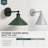 Industrial Adjustable Wall Sconce with Conical Shade-707687490