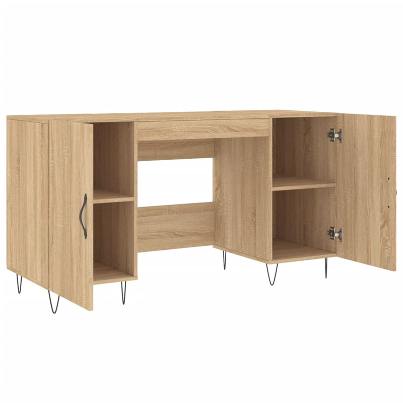 Balnamore Iron Writing Desk, Sonoma Oak