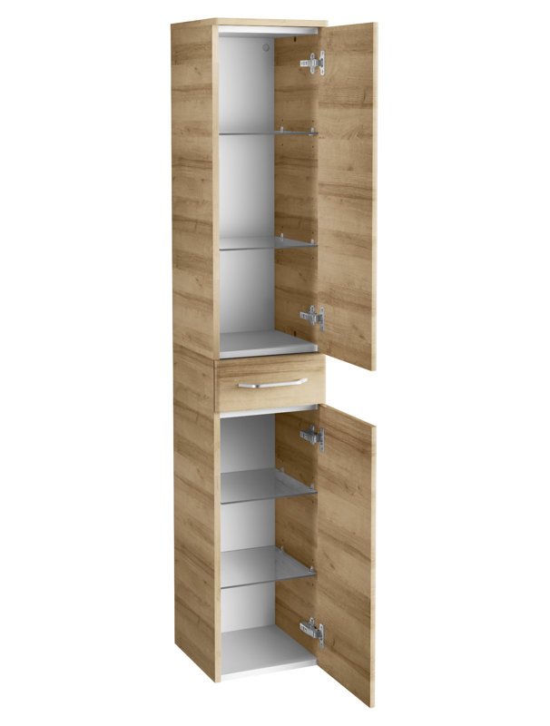 Milano Wall Bathroom Cabinet, Knotted oak